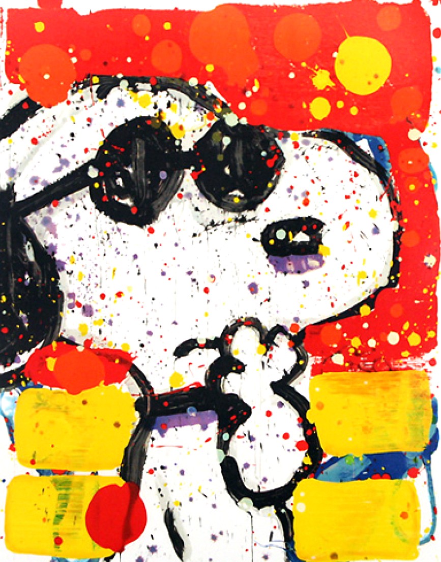 トム・エバハートの絵画作品　タイトルは、COOL & INTELLIGENT
